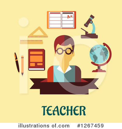 Royalty-Free (RF) Teacher Clipart Illustration by Vector Tradition SM - Stock Sample #1267459