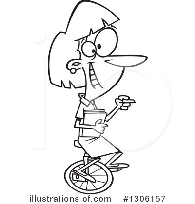 Unicycle Clipart #1306157 by toonaday