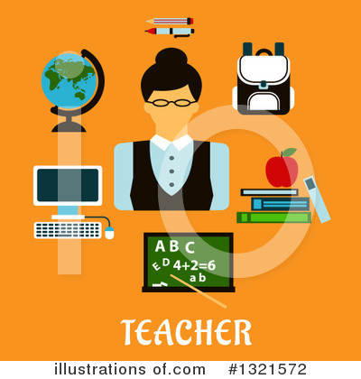 Royalty-Free (RF) Teacher Clipart Illustration by Vector Tradition SM - Stock Sample #1321572