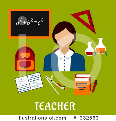 Royalty-Free (RF) Teacher Clipart Illustration by Vector Tradition SM - Stock Sample #1332563