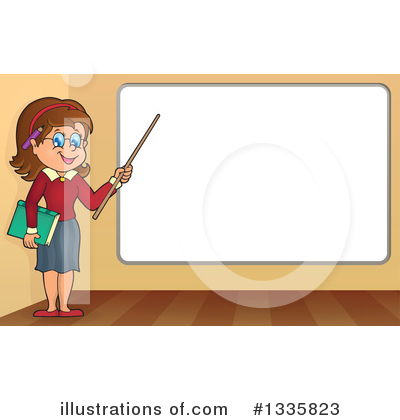 Royalty-Free (RF) Teacher Clipart Illustration by visekart - Stock Sample #1335823
