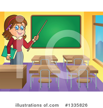 Class Room Clipart #1335826 by visekart