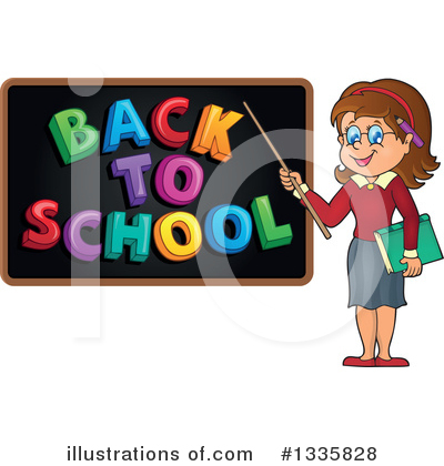 Royalty-Free (RF) Teacher Clipart Illustration by visekart - Stock Sample #1335828