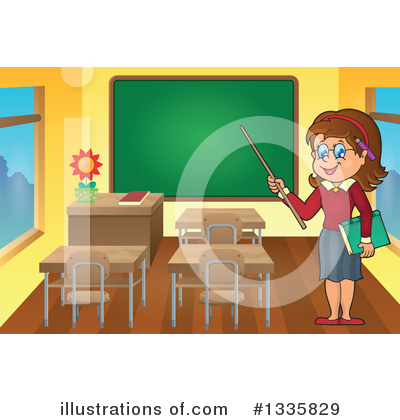 Class Room Clipart #1335829 by visekart