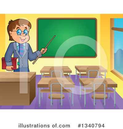 Class Room Clipart #1340794 by visekart