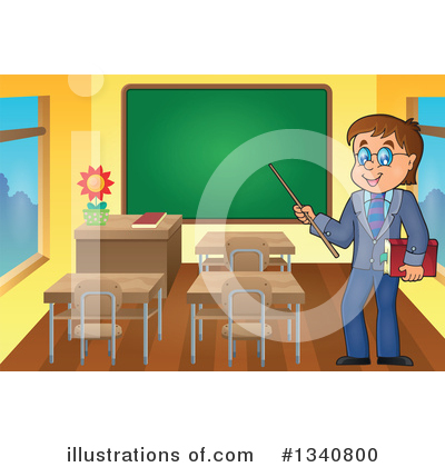 Class Room Clipart #1340800 by visekart