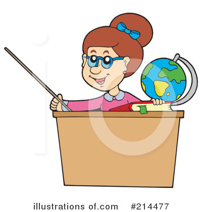 Royalty-Free (RF) Teacher Clipart Illustration by visekart - Stock Sample #214477