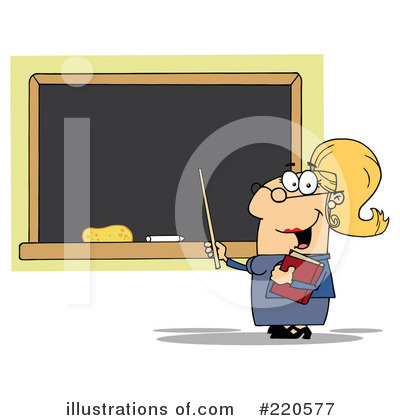 Royalty-Free (RF) Teacher Clipart Illustration by Hit Toon - Stock Sample #220577