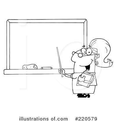 Royalty-Free (RF) Teacher Clipart Illustration by Hit Toon - Stock Sample #220579