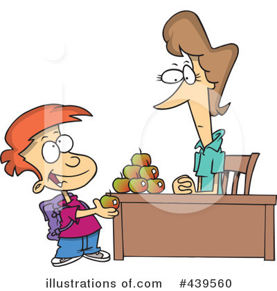 Royalty-Free (RF) Teacher Clipart Illustration by toonaday - Stock Sample #439560