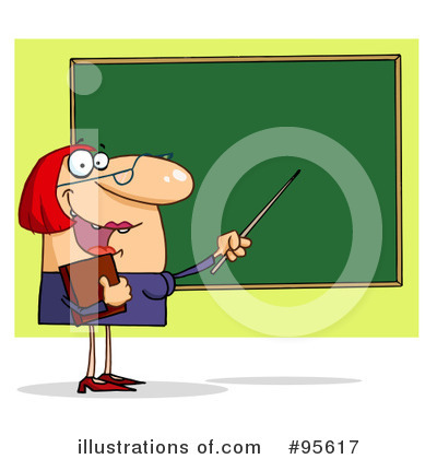 Royalty-Free (RF) Teacher Clipart Illustration by Hit Toon - Stock Sample #95617