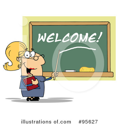 Royalty-Free (RF) Teacher Clipart Illustration by Hit Toon - Stock Sample #95627