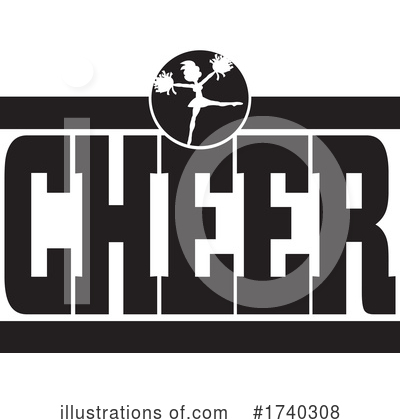 Cheerleading Clipart #1740308 by Johnny Sajem
