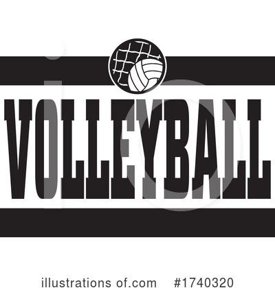Volleyball Clipart #1740320 by Johnny Sajem