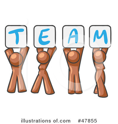 Royalty-Free (RF) Team Clipart Illustration by Leo Blanchette - Stock Sample #47855