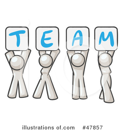 Royalty-Free (RF) Team Clipart Illustration by Leo Blanchette - Stock Sample #47857