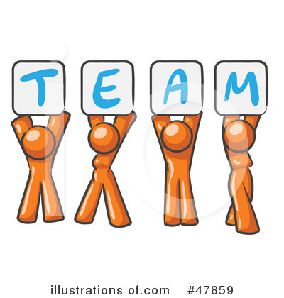 Royalty-Free (RF) Team Clipart Illustration by Leo Blanchette - Stock Sample #47859