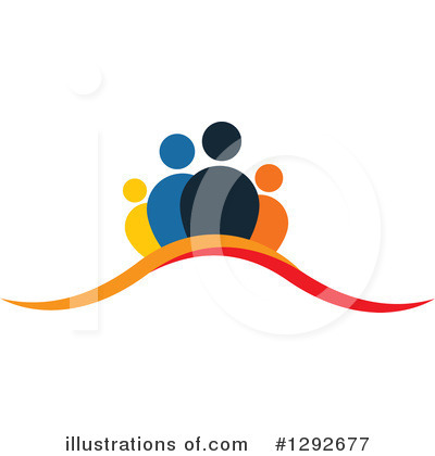 Royalty-Free (RF) Teamwork Clipart Illustration by ColorMagic - Stock Sample #1292677