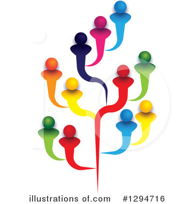 Royalty-Free (RF) Teamwork Clipart Illustration by ColorMagic - Stock Sample #1294716