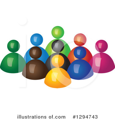 Royalty-Free (RF) Teamwork Clipart Illustration by ColorMagic - Stock Sample #1294743