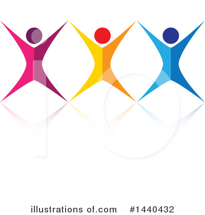 Royalty-Free (RF) Teamwork Clipart Illustration by ColorMagic - Stock Sample #1440432