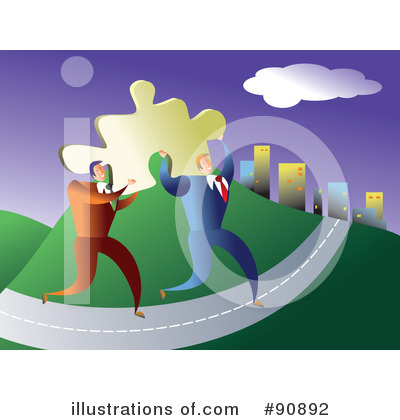 Royalty-Free (RF) Teamwork Clipart Illustration by Prawny - Stock Sample #90892