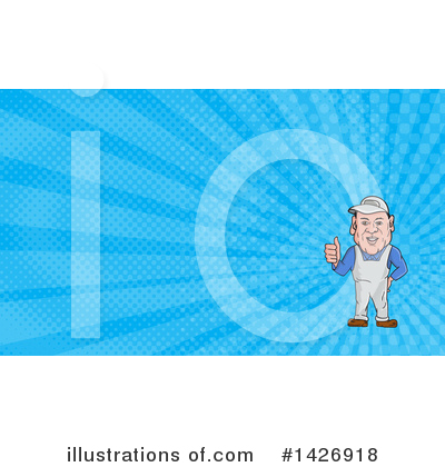 Business Card Template Clipart #1426918 by patrimonio