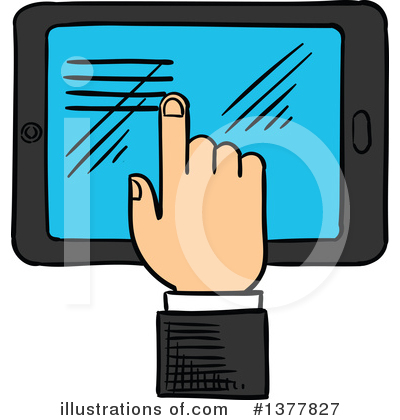 Touch Screen Clipart #1377827 by Vector Tradition SM