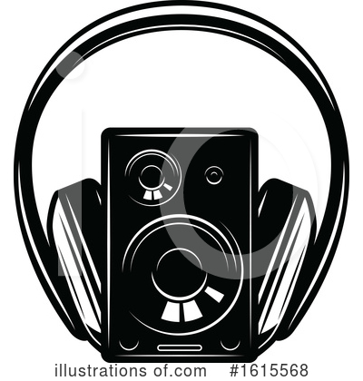 Music Speakers Clipart #1615568 by Vector Tradition SM