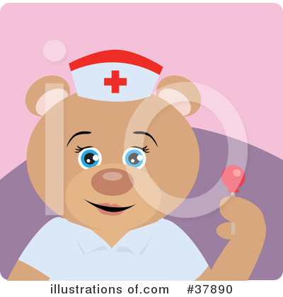 Teddy Bear Character Clipart #37890 by Dennis Holmes Designs