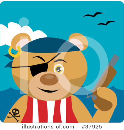 Pirate Clipart #37925 by Dennis Holmes Designs