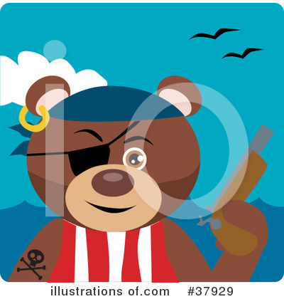 Pirate Clipart #37929 by Dennis Holmes Designs