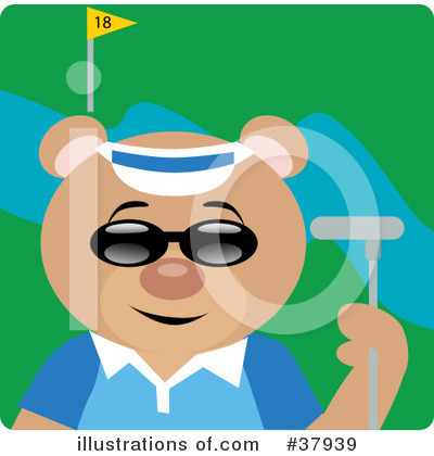 Royalty-Free (RF) Teddy Bear Character Clipart Illustration by Dennis Holmes Designs - Stock Sample #37939