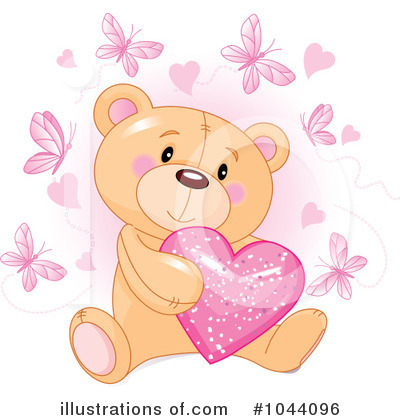 Royalty-Free (RF) Teddy Bear Clipart Illustration by Pushkin - Stock Sample #1044096