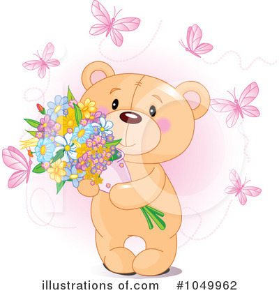 Royalty-Free (RF) Teddy Bear Clipart Illustration by Pushkin - Stock Sample #1049962