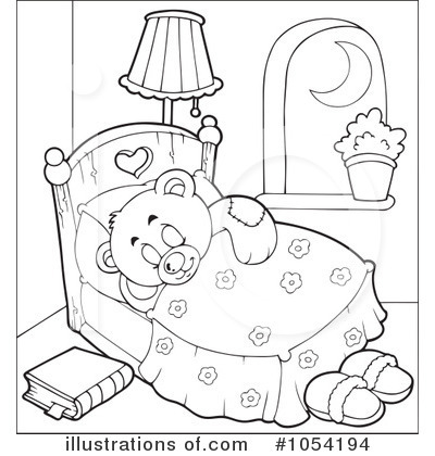 Royalty-Free (RF) Teddy Bear Clipart Illustration by visekart - Stock Sample #1054194
