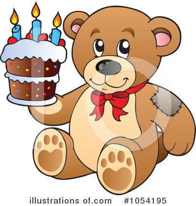 Royalty-Free (RF) Teddy Bear Clipart Illustration by visekart - Stock Sample #1054195