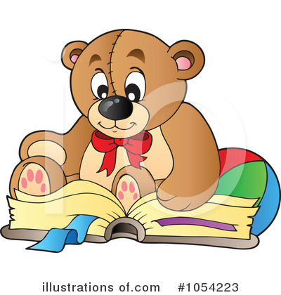Royalty-Free (RF) Teddy Bear Clipart Illustration by visekart - Stock Sample #1054223