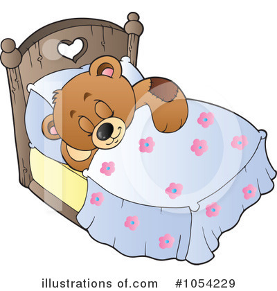 Royalty-Free (RF) Teddy Bear Clipart Illustration by visekart - Stock Sample #1054229