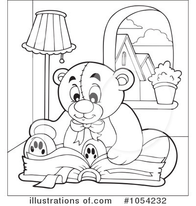 Royalty-Free (RF) Teddy Bear Clipart Illustration by visekart - Stock Sample #1054232