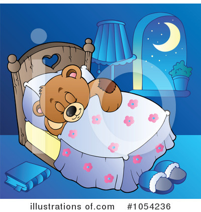 Royalty-Free (RF) Teddy Bear Clipart Illustration by visekart - Stock Sample #1054236