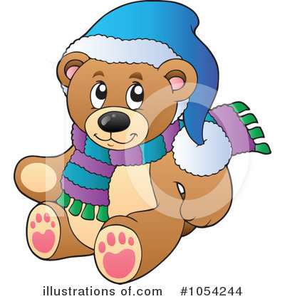 Royalty-Free (RF) Teddy Bear Clipart Illustration by visekart - Stock Sample #1054244