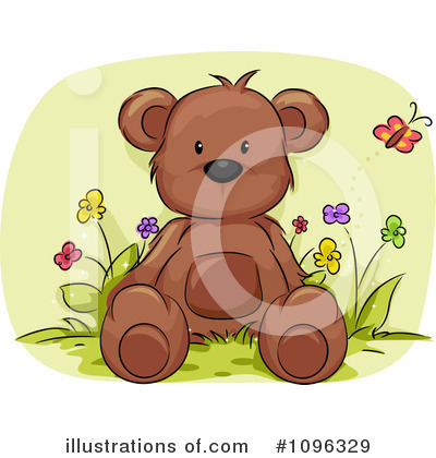 Royalty-Free (RF) Teddy Bear Clipart Illustration by BNP Design Studio - Stock Sample #1096329