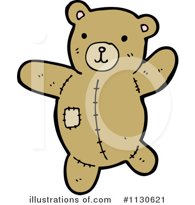 Royalty-Free (RF) Teddy Bear Clipart Illustration by lineartestpilot - Stock Sample #1130621