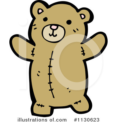 Royalty-Free (RF) Teddy Bear Clipart Illustration by lineartestpilot - Stock Sample #1130623