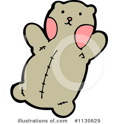 Royalty-Free (RF) Teddy Bear Clipart Illustration by lineartestpilot - Stock Sample #1130629