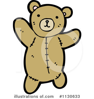 Royalty-Free (RF) Teddy Bear Clipart Illustration by lineartestpilot - Stock Sample #1130633