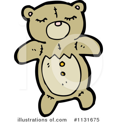 Royalty-Free (RF) Teddy Bear Clipart Illustration by lineartestpilot - Stock Sample #1131675