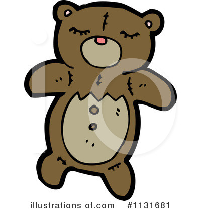 Royalty-Free (RF) Teddy Bear Clipart Illustration by lineartestpilot - Stock Sample #1131681