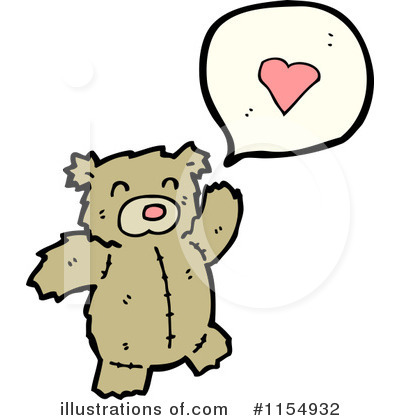 Royalty-Free (RF) Teddy Bear Clipart Illustration by lineartestpilot - Stock Sample #1154932